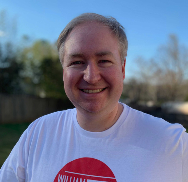 William with white shirt